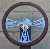 14" Billet Flame Half Wrap- Vinyl