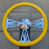 14" Billet Flame Half Wrap- Vinyl