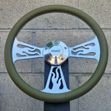 14" Billet Flame Half Wrap- Vinyl