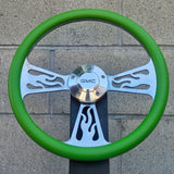 14" Billet Flame Half Wrap- Vinyl