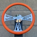 14" Billet Flame Half Wrap- Vinyl