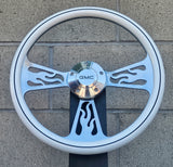 14" Billet Flame Half Wrap- Vinyl