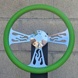 14" Billet Flame Half Wrap- Vinyl