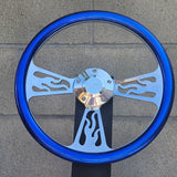 14" Billet Flame Half Wrap- Hydro Dipped