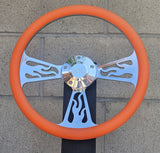 14" Billet Flame Half Wrap- Vinyl