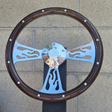 14" Billet Flame - Mahogany