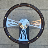 14" Billet Flame - Mahogany