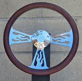 14" Billet Flame Half Wrap- Vinyl