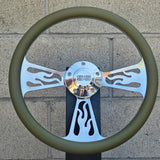 14" Billet Flame Half Wrap- Vinyl