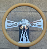 14" Billet Flame Half Wrap- Vinyl