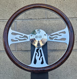 14" Billet Flame Half Wrap- Hydro Dipped