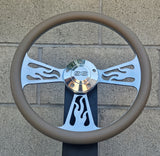 14" Billet Flame Half Wrap- Vinyl