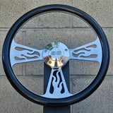 14" Billet Flame Half Wrap- Hydro Dipped