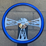 14" Billet Flame Half Wrap- Hydro Dipped