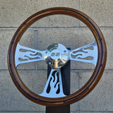 14" Billet Flame - Mahogany