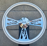 14" Billet Flame Half Wrap- Hydro Dipped