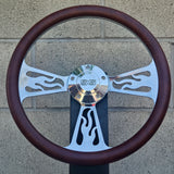 14" Billet Flame Half Wrap- Vinyl