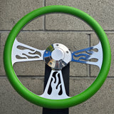 14" Billet Flame Half Wrap- Vinyl