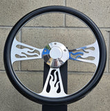 14" Billet Flame Half Wrap- Hydro Dipped