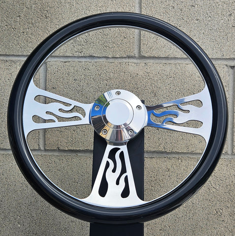 14" Billet Flame Half Wrap- Hydro Dipped