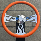 14" Billet Flame Half Wrap- Vinyl