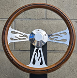 14" Billet Flame - Mahogany