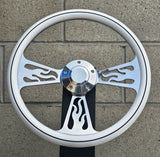 14" Billet Flame Half Wrap- Hydro Dipped