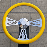 14" Billet Flame Half Wrap- Vinyl