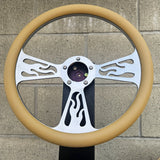 14" Billet Flame Half Wrap- Vinyl