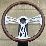 14" Billet Flame Half Wrap- Hydro Dipped