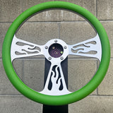 14" Billet Flame Half Wrap- Vinyl