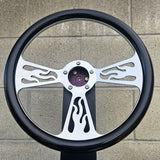 14" Billet Flame Half Wrap- Hydro Dipped