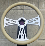 14" Billet Flame Half Wrap- Vinyl