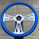 14" Billet Flame Half Wrap- Hydro Dipped