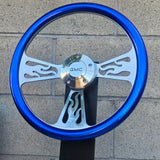 14" Billet Flame Half Wrap- Hydro Dipped