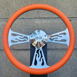 14" Billet Flame Half Wrap- Vinyl