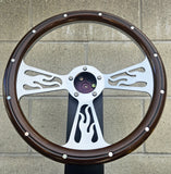 14" Billet Flame - Mahogany