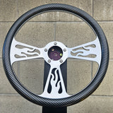 14" Billet Flame Half Wrap- Hydro Dipped