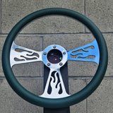 14" Billet Flame Half Wrap- Vinyl