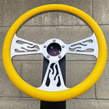 14" Billet Flame Half Wrap- Vinyl