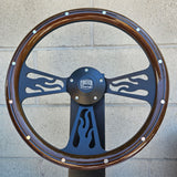 14" Black Flame - Mahogany