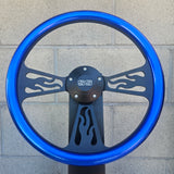 14" Black Flame Half Wrap- Hydro Dipped