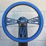 14" Black Flame Half Wrap- Vinyl