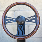 14" Black Flame Half Wrap- Hydro Dipped