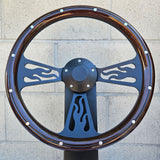 14" Black Flame - Mahogany