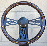 14" Black Flame - Mahogany