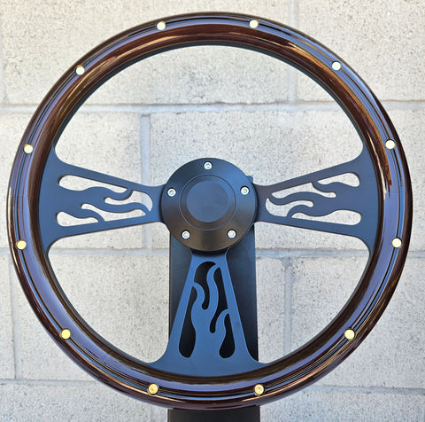 14" Black Flame - Mahogany