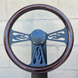 14" Black Flame - Mahogany