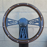 14" Black Flame - Mahogany