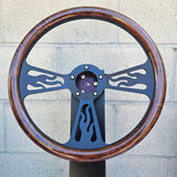 14" Black Flame Half Wrap- Hydro Dipped